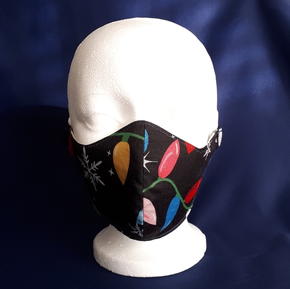 NEW Hand-made Adult Lined Cotton Face Mask Print - Picture 1 of 3